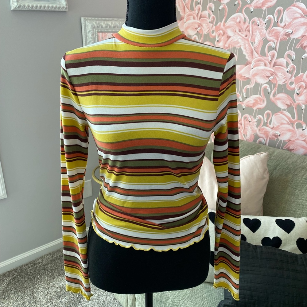 American eagle fall striped shirt soft Xs